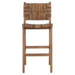 ΣΚΑΜΠΟ ΜΠΑΡ WALTER HM9841 ΞΥΛO TEAK ΣΕ ΦΥΣΙΚΟ-ΨΑΘΑ 46x55x105Υ εκ. - Image 3
