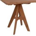 ΤΡΑΠΕΖΙ LEO HM9622.11 ΤΕΤΡΑΓΩΝΟ ΜΑΣΙΦ ΞΥΛΟ ΤΕΑΚ 80X80x75Υεκ. - Image 5