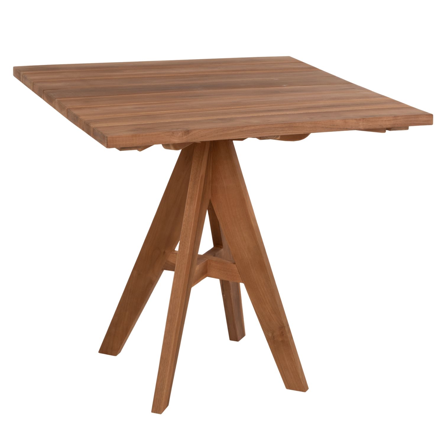 trapezi-fb9962211-tetragono-masif-xylo-t ΤΡΑΠΕΖΙ LEO HM9622.11 ΤΕΤΡΑΓΩΝΟ ΜΑΣΙΦ ΞΥΛΟ ΤΕΑΚ 80X80x75Υεκ. - Image 1