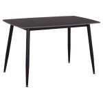 ΤΡΑΠΕΖΙ RAVEN HM9854.02 ΚΕΡΑΜΙΚΟ TOP ΜΑΥΡΟ ΜΑΡΜΑΡΟ-ΜΑΥΡΟ ΜΕΤΑΛΛΟ 120x70x73Υεκ. - Image 4