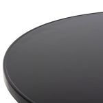 ΤΡΑΠΕΖΙ ΣΤΡΟΓΓΥΛΟ GOSS HM5974.01 ΑΛΟΥΜΙΝΙΟ ΜΑΥΡΟ Φ60x70Υεκ. - Image 5