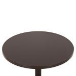 ΤΡΑΠΕΖΙ ΣΤΡΟΓΓΥΛΟ GOSS HM5974.02 ΑΛΟΥΜΙΝΙΟ ΚΑΦΕ Φ60x70Υεκ. - Image 4