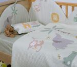 Κουβέρτα Πικέ Κούνιας 110×150 Nef Nef Savana Green - Image 3