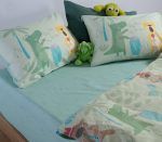 Σετ Σεντόνια Μονά Παιδικά 170×260 Nef Nef Jungle Music Green - Image 3