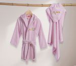 Βρεφικό Μπουρνούζι 0-2 Ετών Nef Nef Cute & Sweet Lilac - Image 3