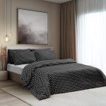 Beauty Home Σετ κουβερλί υπέρδιπλο Art 10101 Fancy 220x240 Μαύρο