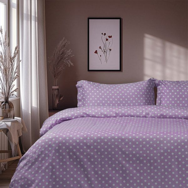 Beauty Home Σετ κουβερλί υπέρδιπλο Art 10101 Fancy 220x240 Λιλά