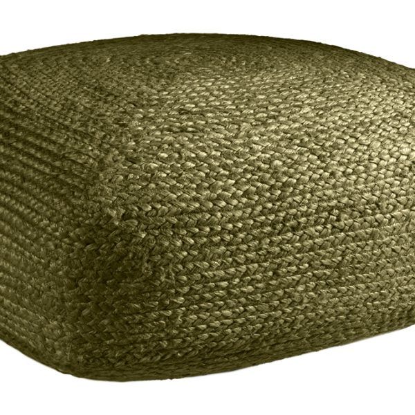 Πουφ Σκαμπό 50x50x25 Guy Laroche Boho Olive