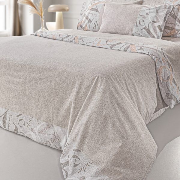 Σετ Σεντόνια Ημίδιπλα 180×265 Guy Laroche Passport Beige