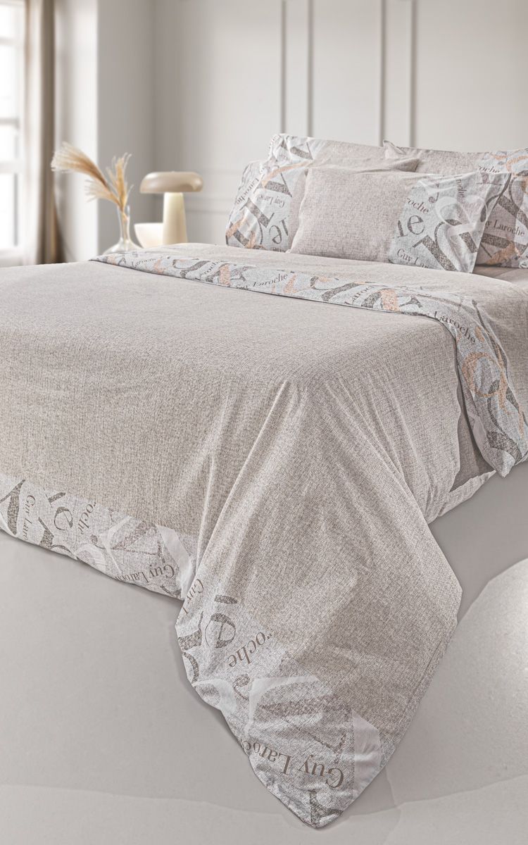 1110092126017 Σετ Σεντόνια Υπέρδιπλα 240x265 Guy Laroche Passport Beige - Image 1