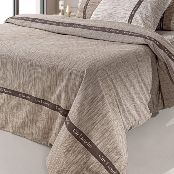 Σετ Σεντόνια Υπέρδιπλα Με Λάστιχο 170×200+32 Guy Laroche Avene Natural