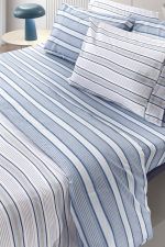 Σετ Σεντόνια Υπέρδιπλα 240x265 Guy Laroche Pinstripe Denim - Image 2