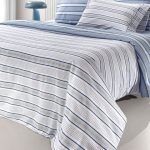 Σετ Σεντόνια Υπέρδιπλα Με Λάστιχο 170×200+32 Guy Laroche Pinstripe Denim