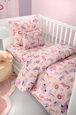 Σετ Σεντόνια Κούνιας 115×170 Guy Laroche Jungle Pink - Image 2
