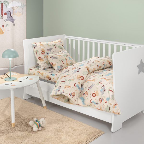 Σετ Σεντόνια Κούνιας 115×170 Guy Laroche Jungle Natural
