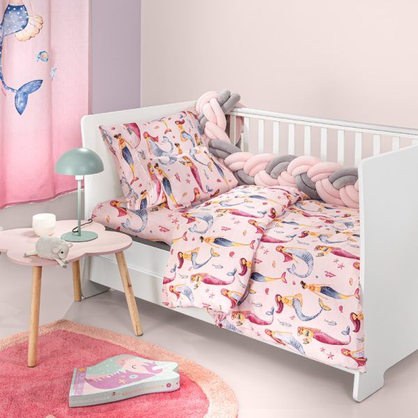 Σετ Σεντόνια Κούνιας 115×170 Guy Laroche Merida Pink
