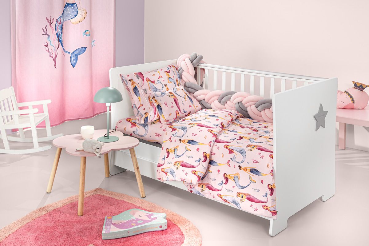 1110092126104 Σετ Σεντόνια Κούνιας 115×170 Guy Laroche Merida Pink - Image 1