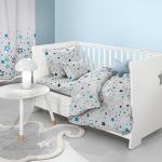Σετ Σεντόνια Κούνιας 115×170 Guy Laroche Starland Silver