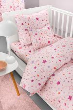 Σετ Σεντόνια Κούνιας 115×170 Guy Laroche Starland Pink - Image 2