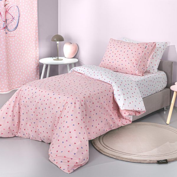 Σετ Σεντόνια Μονά 165×250 Guy Laroche Amore Pink