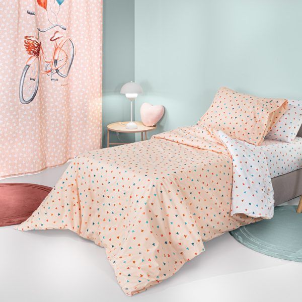 Σετ Σεντόνια Μονά Με Λάστιχο 100x200+28 Guy Laroche Amore Salmon