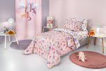 Σετ Σεντόνια Μονά Με Λάστιχο 100x200+28 Guy Laroche Jungle Pink