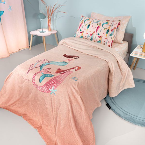 Κουβέρτα Fleece Ultra Soft Μονή 160×220 Guy Laroche Merida Salmon
