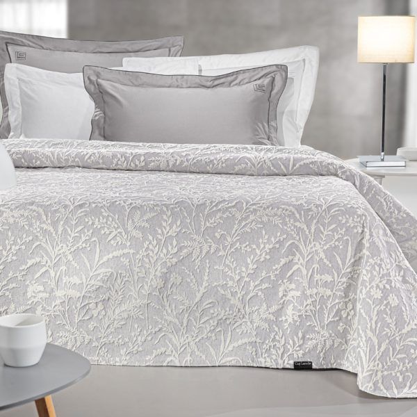 Κάλυμμα Κρεβατιού King Size 260×250 Guy Laroche Bouquet Smoke