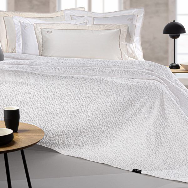 Κάλυμμα Κρεβατιού King Size 260×250 Guy Laroche Luna White