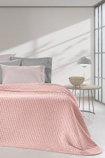 Κουβέρτα Πικέ King Size 260×240 Guy Laroche Eternity Misty Rose - Image 2