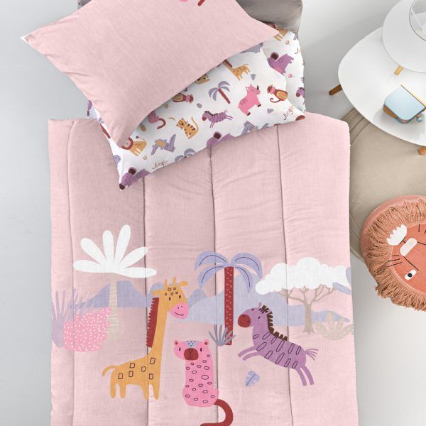 Κουβερλί Μονό 160×230 Guy Laroche Jungle Pink Suede