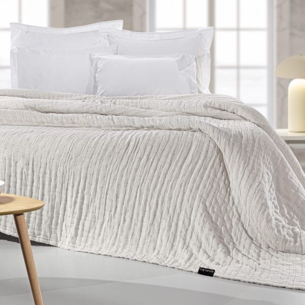Κουβερλί King Size  270×250 Guy Laroche Must Linen-Sand