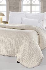 Κουβερλί King Size  270×250 Guy Laroche Must Linen-Sand - Image 4
