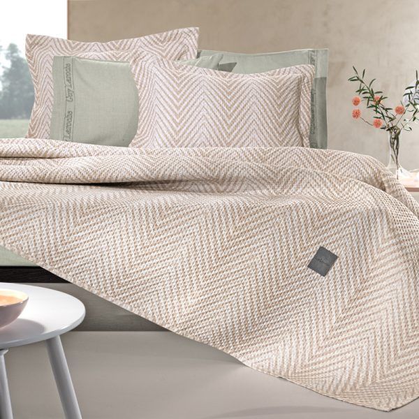 Σετ Κουβερλί 2 Τεμαχίων Ημίδιπλο 180×240 Guy Laroche Vera Natural