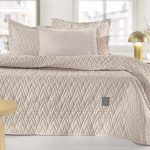 Σετ Κουβερλί 2 Τεμαχίων Ημίδιπλο 180×240 Guy Laroche Kylian Natural