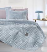 Σετ Κουβερλί 2 Τεμαχίων Ημίδιπλο 180×240 Guy Laroche Ziana Denim - Image 2