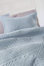 Σετ Κουβερλί King Size 2 Τεμαχίων 240×250 Guy Laroche Ziana Denim - Image 3