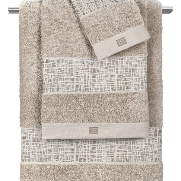 Σετ Πετσέτες 3 Τεμαχίων Guy Laroche Code Caramel-Natural