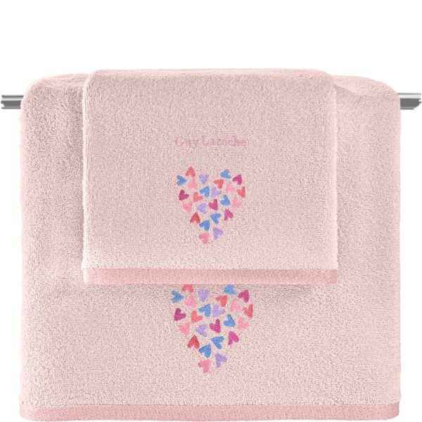 Σετ Πετσέτες Παιδικές 2 Τεμαχίων Guy Laroche Amore Pink