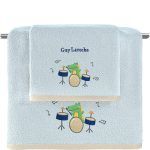 Σετ Πετσέτες Παιδικές 2 Τεμαχίων Guy Laroche Band Sky