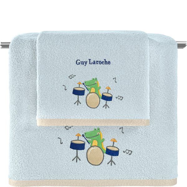 Σετ Πετσέτες Παιδικές 2 Τεμαχίων Guy Laroche Band Sky