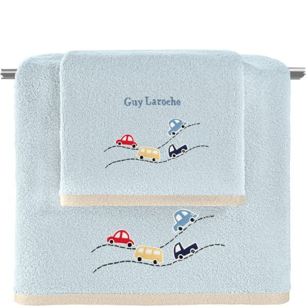 Σετ Πετσέτες Παιδικές 2 Τεμαχίων Guy Laroche Roadtrip Sky