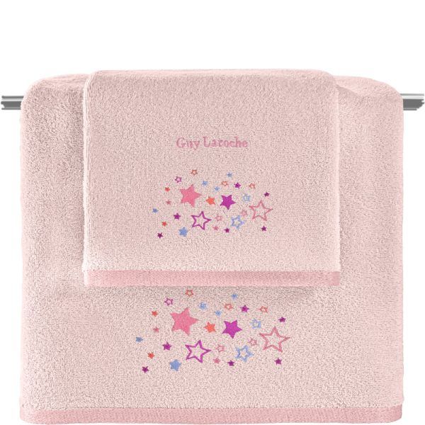 Σετ Πετσέτες Παιδικές 2 Τεμαχίων Guy Laroche Starland Pink