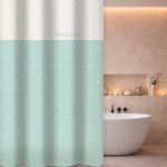 Κουρτίνα Μπάνιου 180×185 Αδιάβροχη Guy Laroche Sandy Aqua