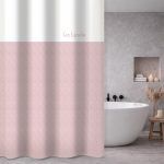 Κουρτίνα Μπάνιου 180×185 Αδιάβροχη Guy Laroche Sandy Old Pink