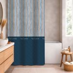 Κουρτίνα Μπάνιου 240×185 Αδιάβροχη Guy Laroche Avene Denim