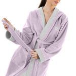 Μπουρνούζι Μακρύ Με Κουκούλα Guy Laroche Monogram Lilac