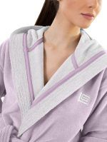 Μπουρνούζι Μακρύ Με Κουκούλα Guy Laroche Monogram Lilac - Image 2