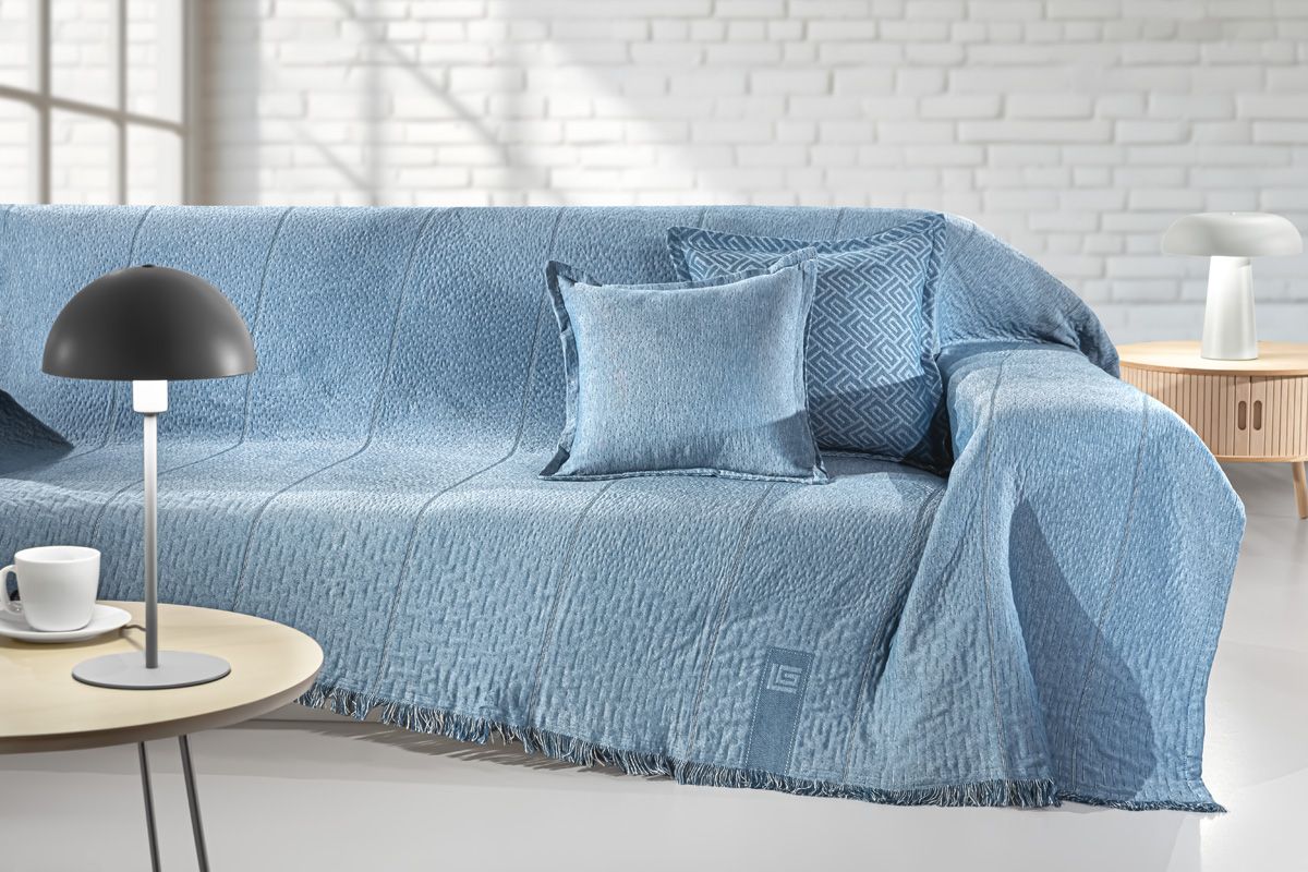 1133030126010 Ριχτάρι Τριθέσιου 180×300 Guy Laroche Soho Denim - Image 1