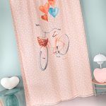 Παιδική Κουρτίνα Με Τρέσα 150×270 Guy Laroche Amore Salmon